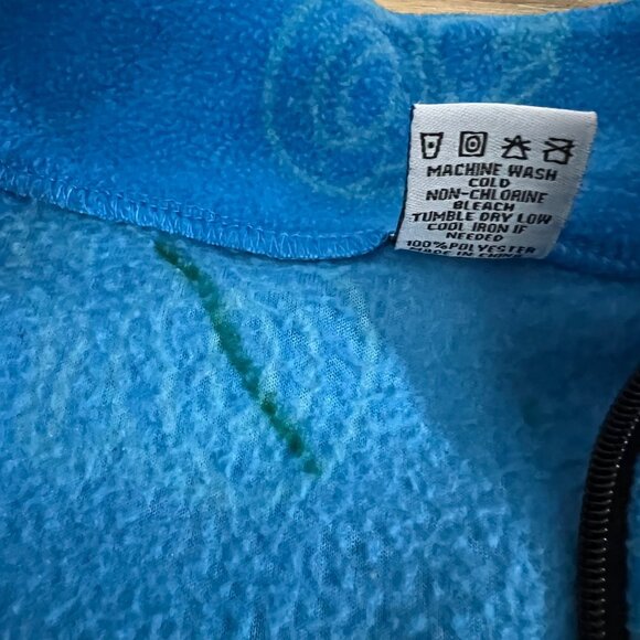 Odd Future Blue Fleece Quarter Zip Pull‎ Over Jacket Size Small - Picture 7 of 9